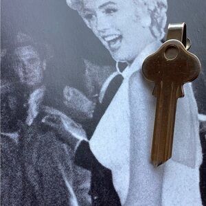 Vintage key tie clip